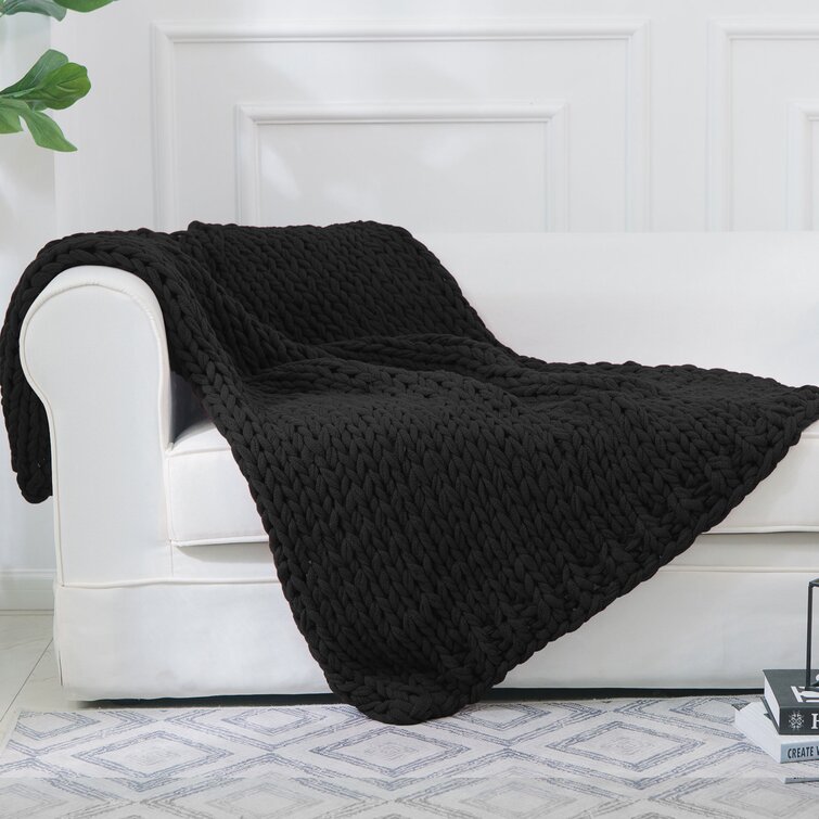 Chunky knit blanket discount wayfair